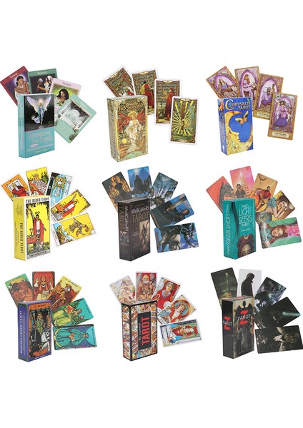 No.2 Tarzı 78 Işık Seerler Tarot Falcılık Kader Oracle Destesi Parti Oyunu Solitaire Ingilizce Sürüm Başlangıç ​​pdf Rehber - E-Ticaret Başlığı: 78 Işık Seerler Tarot Falcılık Kader Or (Yurt Dışından) fırsatları