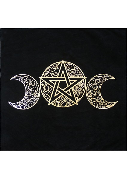 Masa Örtüsü 2 Tarzı Tarot Masa Örtüsü Kehanet Masa Örtüsü Siyah Altın Moda Dekorasyon Alkimik Sigil Sunağı Astroloji Tarot Destesi Oyun Tahtası (Yurt Dışından)