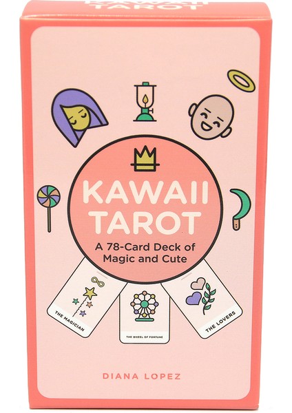 Siyah Stil Sevimli Tarot Kart Destesi - 78 Kart, Renkli Büyü ve Tatlı Rehber Kitap Oyuncağı Kehanet Oyunu (Yurt Dışından) fırsatları