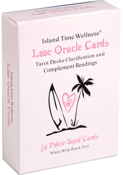 Ay Oracle Stili Beyaz Ada Zaman Wellness Aşk Oracle Kartları Destesi Fal Kartları Oyunu - Aile Parti Oyunu Için (Yurt Dışından)