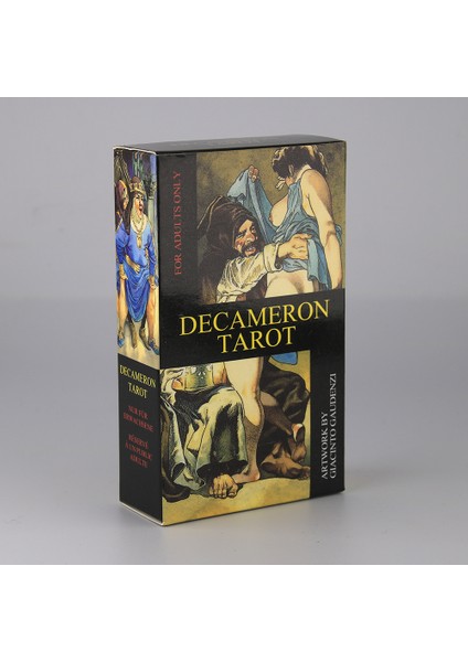 Decameron Tarot Stili Ezoterik Tarot 78 Kehanet Kartı Seti Deck Oracle Kart Aile Parti Oyun Kartları Tahta Solomonic Antik Büyülü Grimoires (Yurt Dışından)