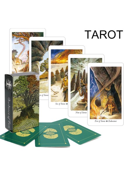 Doğa Tarzı Altın Tarot.Aşk Falı ve Kader Oyunu.78 Kartlık Oyun Destesi. (Yurt Dışından)