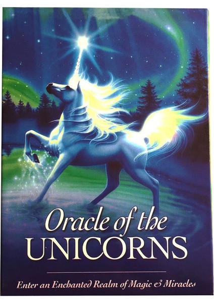 Tarot Çanta Stili Tahta Oyunlar Tarot Kartları Unicorn Oracle Cadılık Malzemeleri Yetişkin ve Çocuklar Için Fal Oyun Kartı (Yurt Dışından)