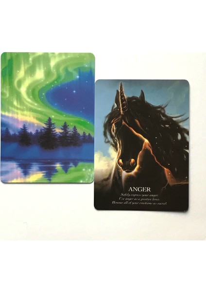 Tarot Çanta Stili Tahta Oyunlar Tarot Kartları Unicorn Oracle Cadılık Malzemeleri Yetişkin ve Çocuklar Için Fal Oyun Kartı (Yurt Dışından)