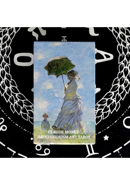 X164 Stili Trend Claude Monet Izlenimcilik Sanat Tarot Kartları ve Pdf Dijital Kılavuz Kitabı Fal Kartları Oyuncağı Eğlence Oyunu (Yurt Dışından)