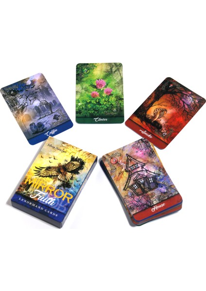 Aurnm Lenormand Stili Ayna Gerçeklik Lenormand Kartları Silvia Neitzner Oracle Kartlar Yüksek Kehanet Fal Bakma Tarot Kart Parti Oyunu Satın Alma (Yurt Dışından)
