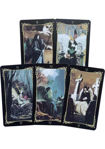 Sarı Stil Karanlık Melekler Tarot Falı Kader Oracle Kartları Tarot Destesi Oyunları Türkçe Hediye Parti Oyun Kartı Oyunu (Yurt Dışından)