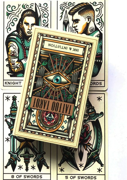 Dövme Tarot Stili 78 Kart Bitkibilimciler Tarot Kartları Oracle Eğlence Satranç ve Kart Oyunu Tarot ve Çeşitli Tarot Seçenekleri (Yurt Dışından)