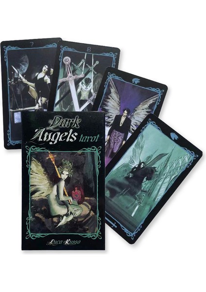 Kara Melekler Tarot Stili Tarot Falı Kartları Oyunları Alanında Taro Tam Ingilizce Sürüm Pdf Rehber Kitap Oracle Destesi Oynanacak Kart Parti Aile Ev Eğlencesi (Yurt Dışından)