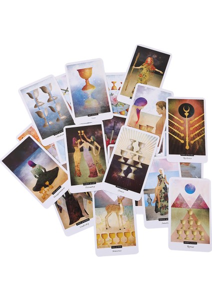 Kara Melekler Tarot Stili Tarot Falı Kartları Oyunları Alanında Taro Tam Ingilizce Sürüm Pdf Rehber Kitap Oracle Destesi Oynanacak Kart Parti Aile Ev Eğlencesi (Yurt Dışından)
