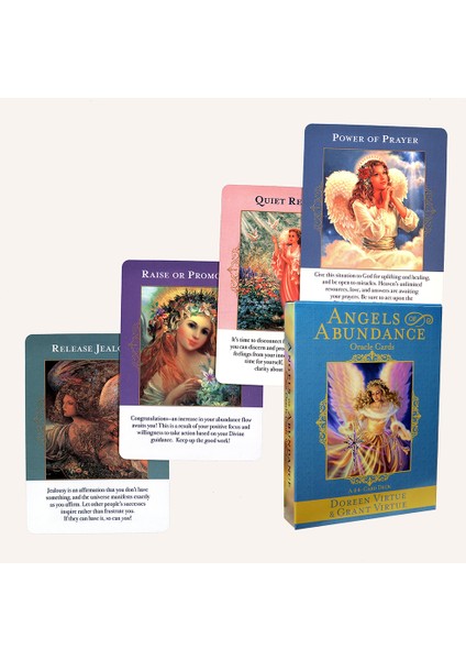 Rüyalar Tarzı Fenerbahçe'un En Çok Satan Melek Serisi: Bolluk Melekleri Oracle Kartları Başlangıçlar Için Tarot Kartları ile Pdf Kılavuz Kitapçık Doreen Virtue (Yurt Dışından)