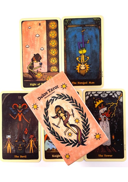 Delos Tarzı Yüksek Kaliteli Klasik Parlayan Bilge Ruh Tarot Kartları ve Popüler Tarz Oracle Kartları ve Oyunlar - E-Ticaret Başlığı (Yurt Dışından)