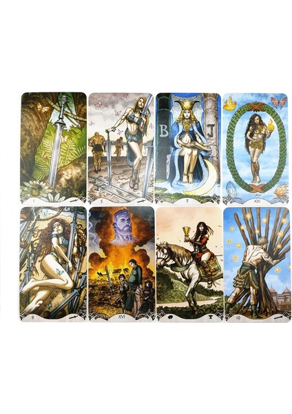 No.68 Stili Fantastik Tarot Kartları Ingilizce Versiyonu Oracle Fal Oyunu Destesi - Pdf Kılavuzu ile Mağaza Oyunları Oynama Kartı (Yurt Dışından)