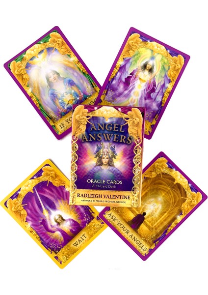 Melek Cevapları Stili Mistik Anlar Tarot Kartları ile Pdf Kılavuz Oyun Kartları Mini Yıldızlar Kader Falı Yüksek Özel Stil (Yurt Dışından)