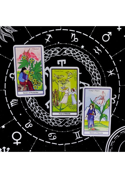 X339 Stili Doğal Bitkisel Tarot Kartları ve Pdf Dijital Kılavuz Fal Kartı Oyunu Eğlence Board Oyunu - (Yurt Dışından)