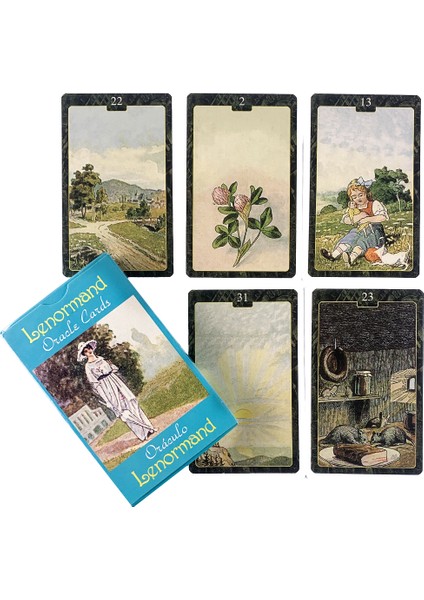 Lenormand Tarzı Edebi Cadılar Falcı Kartları Kehanet Oyunu Hediye Tahtası Astroloji Fal Büyü Malzemeleri (Yurt Dışından)