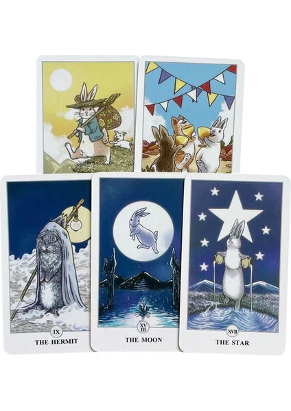 Altın Tarzı Lunalapins Tarot Destesi Kartı Oracle Oyun Kehanet Fal Baktırma Türkçe Sürüm Eğlence Oyunu - E-Ticaret Başlık (Yurt Dışından)