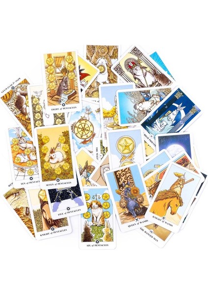 No.22 Tarzı 22 Stil Tam Ingilizce Tarot Kartı Altın Nouveau Yeşil Cadı Universal Thelema Steampunk Gelecek Tarot Tahtı Fal Oyunu Çeşmesi Deck Game (Yurt Dışından)