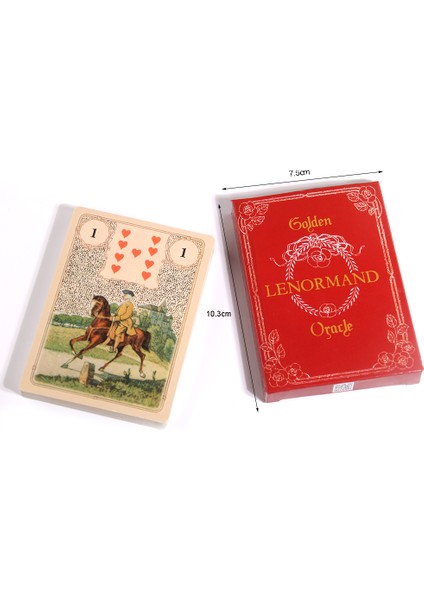 Runes Oracle Stili Altın Lenormand Oracle Tarot Kartları Oyun Kartları Parti Masası Oyunu Hediye Fal Bakanlığı Oracle (Yurt Dışından)