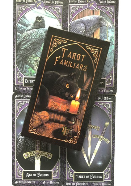 Karga Tarot Stili 78 Kartlı Tarot Familiar Kartları Oracle Fal Kehanet Eğlence Satranç ve Kart Oyunu Tarot ve Çeşitli Tarot Seçenekleri (Yurt Dışından)