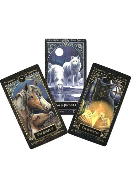 Karga Tarot Stili 78 Kartlı Tarot Familiar Kartları Oracle Fal Kehanet Eğlence Satranç ve Kart Oyunu Tarot ve Çeşitli Tarot Seçenekleri (Yurt Dışından)