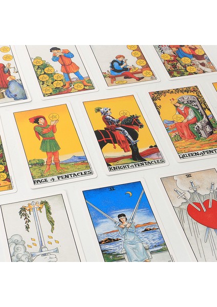 12X7 Morgan Stili 12X7CM Evrensel Tarot Kartları Kağıt Rehber Kitap ile Büyük Boy 80 Kart Waite Oracle Destesi Falcılık Ingilizce Versiyon Oracle (Yurt Dışından) modelleri
