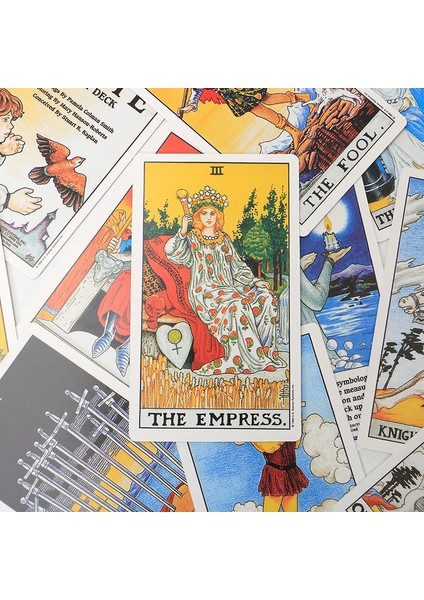 12X7 Morgan Stili 12X7CM Evrensel Tarot Kartları Kağıt Rehber Kitap ile Büyük Boy 80 Kart Waite Oracle Destesi Falcılık Ingilizce Versiyon Oracle (Yurt Dışından) fırsatları