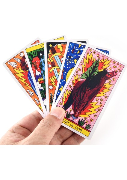 Altın Art Nouveau Tarzı Tarot Del Fuego Tarot Destesi Orakuller Rehber Oyun Oyuncak Fournier Tarot Del Fuego Ricardo Cavolo ile Mavi Renkli Tarot Destesi - (Yurt Dışından) indirimleri