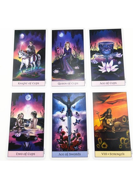 Rüya Oracle Stili Kristal Vizyon Tarot Kart Destesi Oyun Seti Aile Eğlencesi Kart Oyunu ile Pdf Kılavuz Kitapçık ile Parti Eğlencesi (Yurt Dışından) indirimleri