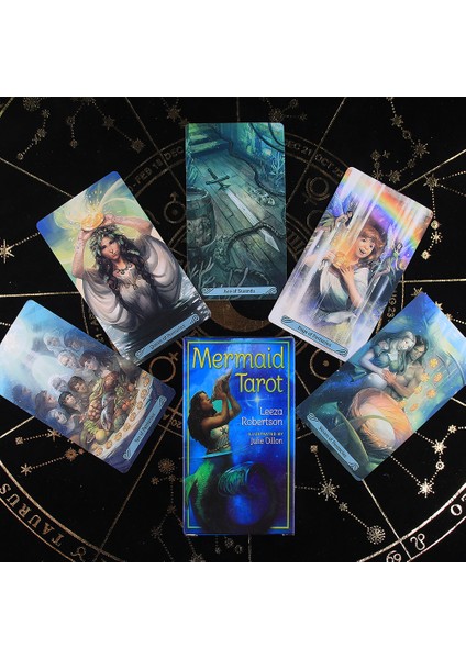 Altın Tarzı Deniz Kızı Tarot Kart Destesi 78 Kart Oyunu Falcılık Kart Oyunu Rehber Kitap Başlangıç Seti Fal Kartları Tam Renkli Kart Oyunu (Yurt Dışından) fiyatları