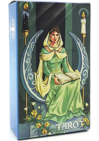 Altın Tarzı 78 Kart Aşk ve Kader Falı Oyunu Tarot Seti - Türkçe Tarot (Yurt Dışından)