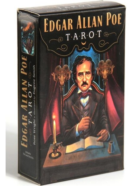 SB02 Stili Altın Lenormand Edgar Allan Poe Tarot Kartları ve Kılavuz Kitapçığı ile Board Oyunları - Sıcak Oracle Kartlar Pdf - Ingilizce (Yurt Dışından)