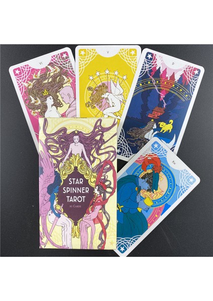 50 Adet TS20 Stili Yıldızlar Tarot Kartı Ingilizce Versiyonu Oracle Fal Oyunu Destesi - Pdf Kılavuzu ile Mağaza Oyunları Oynama Kartları Masası - (Yurt Dışından)