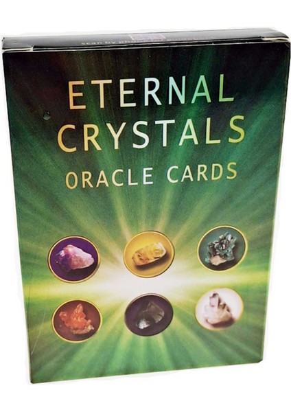 Koyu Gri Tarzı Ebedi Kristaller Tarot Kartları Orak Kartları Türkçe Versiyon Pdf Rehber Kitap Etkileşimli Oyunlar (Yurt Dışından)