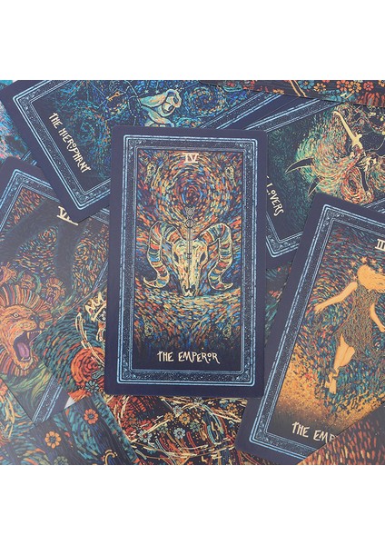 12X7 Şarkı Stili 12X7CM Tarot Kartları ve Kağıt Kılavuz Kitap ile Büyük Boy Prisma Vizyonları Oracle Destesi Fal Bakımı Ingilizce Versiyonu Oyun (Yurt Dışından) indirimleri