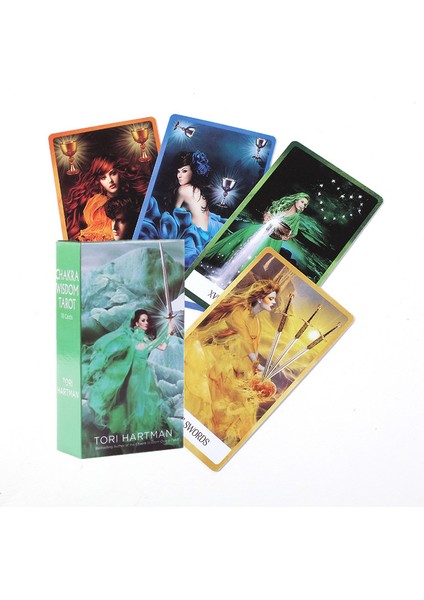 78 Adet TT54 Stili Chakra Bilgelik Tarot Kartları ve Illüstrasyonlu Rehber Kitap ile Güçlü Hayat Dönüştürücü Fal Bakımı (Yurt Dışından)