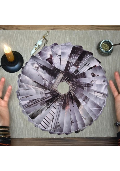No.3 Tarzı Cennet ve Dünya Tarot Oyun Tahtası Kartları Tarot Kart Destesi Oyun Tahtası Oyunları Türkçe Aile Hediye Parti Oynama Kart Oyunu (Yurt Dışından)
