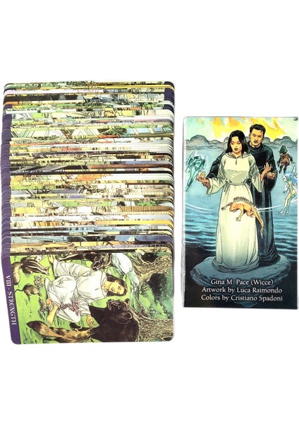Orijinal Tarot Stili Sıcak Satış Hd Pagan Tarot Kartları Yüksek Tarot Destesi Rehber Kitap ile Oyun Tahtası Oyunu Kader Falı Eğlence Oyunu (Yurt Dışından) indirimleri