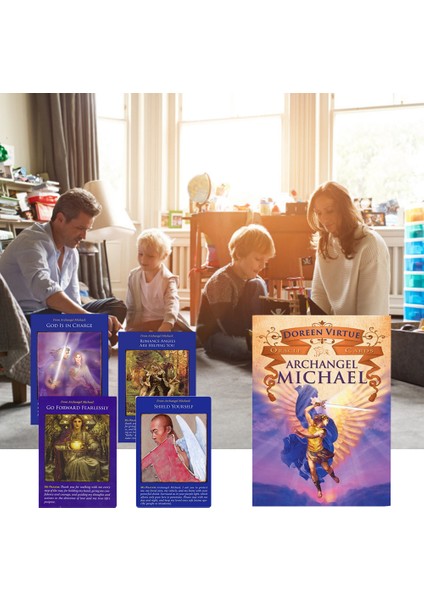 Mor Tarzı Pc Melek Mikail Oracle Kartları Destesi Tarot Kartları Dayanıklı Parti Oyunu Kaplamalı Kart Kağıdı Oyun Kartı Standart (Yurt Dışından) modelleri