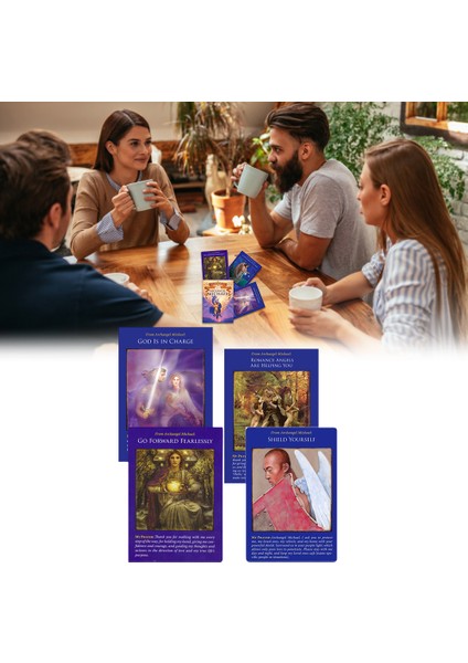 Mor Tarzı Pc Melek Mikail Oracle Kartları Destesi Tarot Kartları Dayanıklı Parti Oyunu Kaplamalı Kart Kağıdı Oyun Kartı Standart (Yurt Dışından) indirimleri