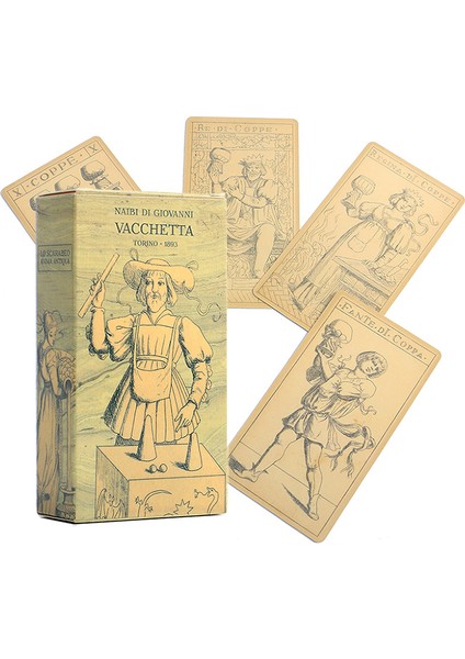 Fransız Marseille Tarzı Naibi Di Giovanni Vacchetta Tarot Fal Destesi 78 Kart Oyunu Orak Pdf Kılavuzluğu (Yurt Dışından)