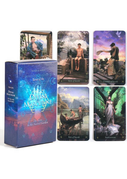 Çikolata Tarzı Tarot Of The Divine Masculine Ilk Baskı Destesi Kart Oyunu Hediye Pdf Rehberiyle Kehanet Starseed Melek Cevapları (Yurt Dışından)