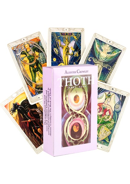 Erik Tarzı Thoth Tarot Kartları Fal Bakma Tarot Kartları Destesi Arkadaş Parti Eğlence Masa Oyunu - Türkçe Sürüm (Yurt Dışından)