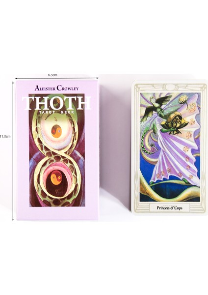 Erik Tarzı Thoth Tarot Kartları Fal Bakma Tarot Kartları Destesi Arkadaş Parti Eğlence Masa Oyunu - Türkçe Sürüm (Yurt Dışından)