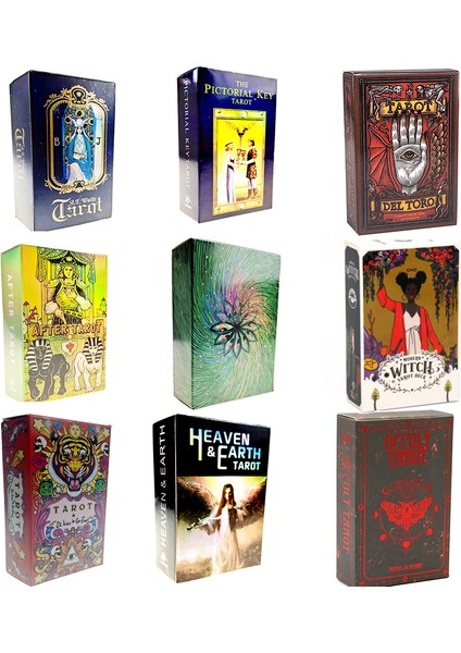 Gri Stil Kişisel Kullanım Için Tam Ingilizce A.e.waite Tarot Kartları Pdf Kılavuzu Orak Kartlar Oyunu - E-Ticaret Başlığı (Yurt Dışından)