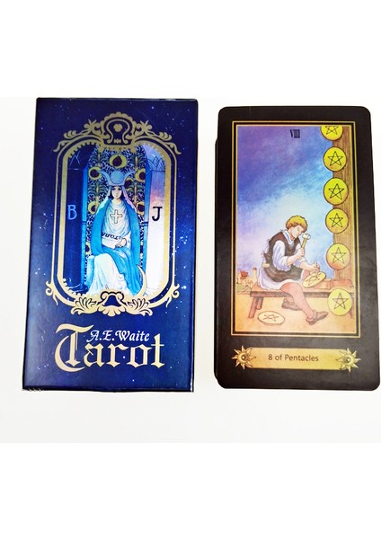 Gri Stil Kişisel Kullanım Için Tam Ingilizce A.e.waite Tarot Kartları Pdf Kılavuzu Orak Kartlar Oyunu - E-Ticaret Başlığı (Yurt Dışından)