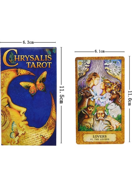 Kırmızı Stil Chrysalis Tarot Yeni Kapalı 78 Renkli Kart Mitolojik Arketipler Kart Destesi Oyun Fal Bakımı (Yurt Dışından) fırsatları