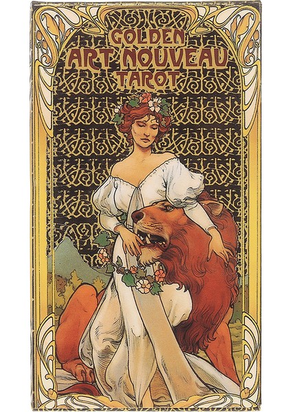 Parti Oyunu Için Satışta Olan Altın Art Nouveau Tarot Oracle Kartları Oyunu - (Yurt Dışından)