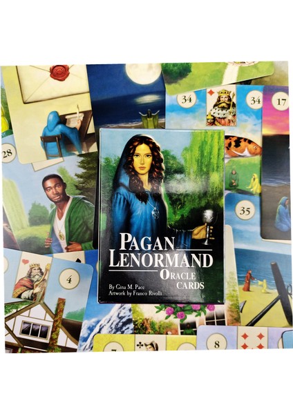 Rüya Tarzı Pagan Lenormand Tarot Kartları ve Büyü Çemberi Yeşil Simgeler Lenormand Tarot Destesi Oyun Pdf Türkçe Sanat Noveau (Yurt Dışından) fırsatları
