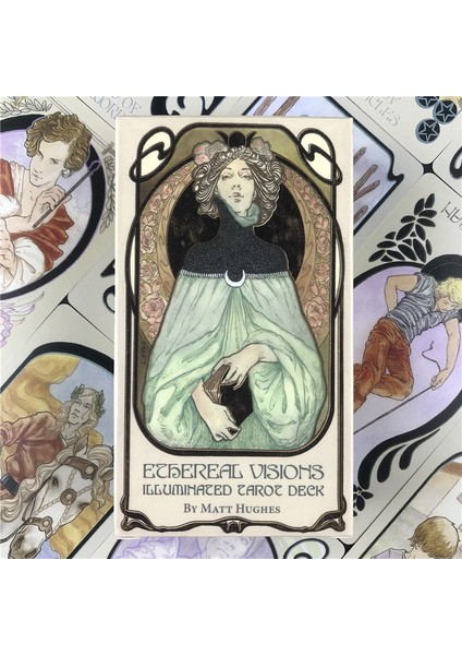 44 Adet TS61 Tarzı Fabrikada Parti Için 80 Yaprak Eterik Vizyonlar Aydınlatılmış Tarot Kartları Oyun Masası Oyunları (Yurt Dışından)